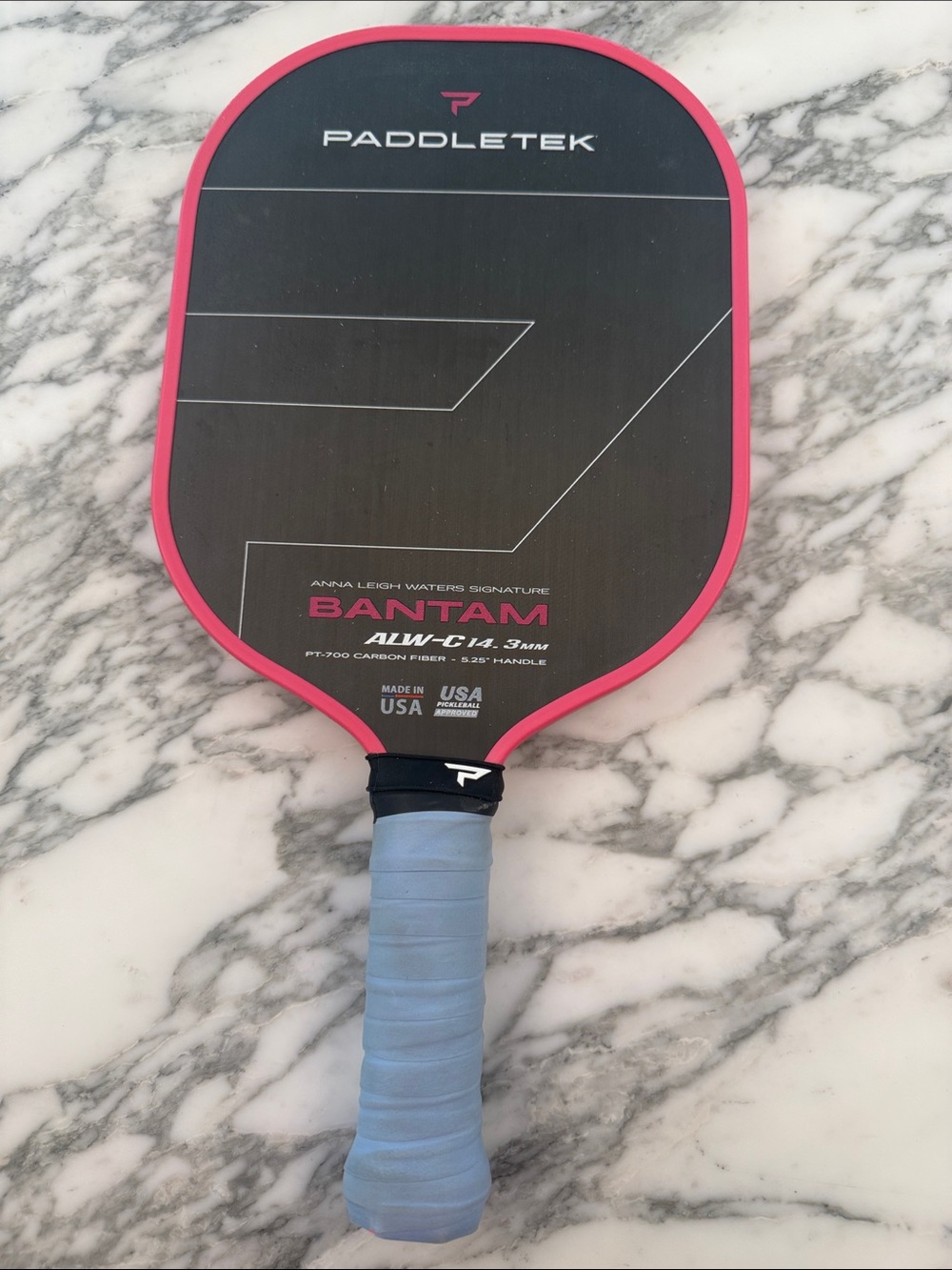 Paddletek Bantam Pickleball Paddle in Black and Pink ALW-C 14.3MM